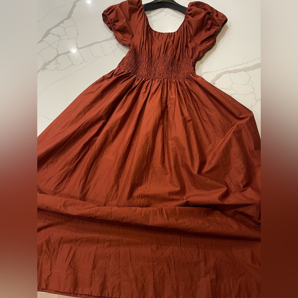 NEW DÔEN Quinn Dress In Amberwood Size Large - Picture 11 of 16